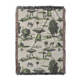 UFO Cow Abduction Toile in Large (80" x 60") Size