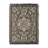 Annette Green & Coral in Large (80" x 60") Size