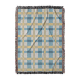 Monroe Plaid Blue & Yellow in Large (80" x 60") Size