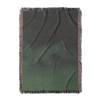 Keanu Watercolor Dark Green Ombre in Large (80" x 60") Size