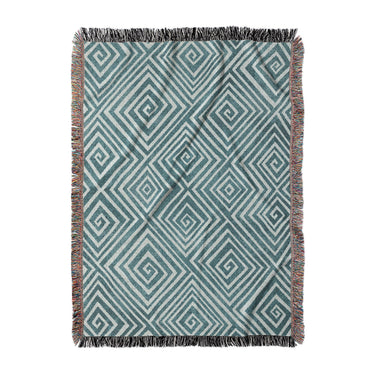 Hoffman Teal in Large (80" x 60") Size