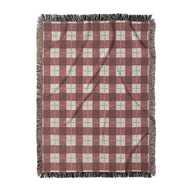 Wallace Plaid Maroon & Gold in Large (80" x 60") Size