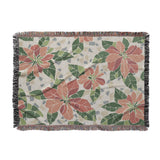 Mosaic Poinsettia Orange in Large (80" x 60") Size