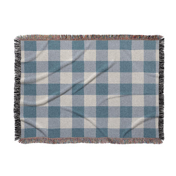 Buffalo Plaid Steel Blue in Large (80" x 60") Size