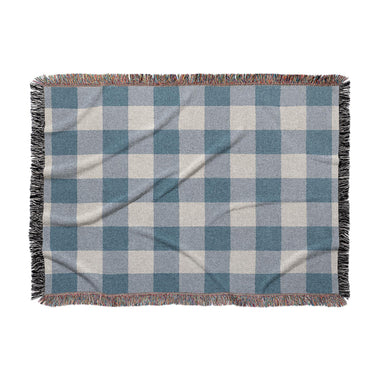 Buffalo Plaid Steel Blue in Large (80" x 60") Size