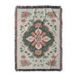 Meave Sage Green & Rose in Large (80" x 60") Size