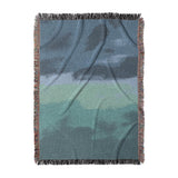 Micah Watercolor Blue & Teal in Large (80" x 60") Size