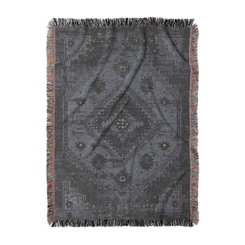 Montezuma Navy Woven Throw Blanket