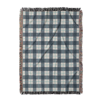 Wallace Plaid Blue & Teal in Large (80" x 60") Size