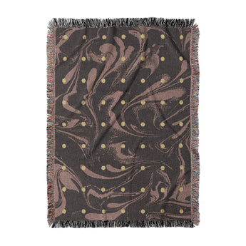 Acid Burn Clay & Yellow Woven Throw Blanket