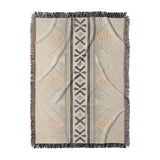 Loxcie Ivory & Blue in Large (80" x 60") Size