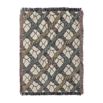 Naval Rope Multicolor Woven Throw Blanket