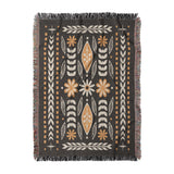 Topanga Black & Yellow in Large (80" x 60") Size