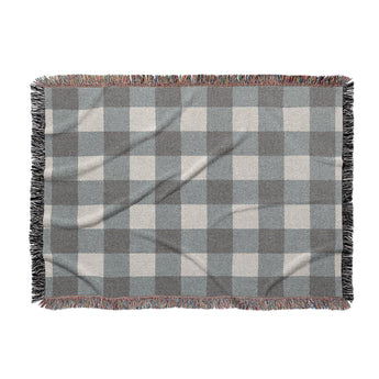 Buffalo Plaid Light Grey in Large (80" x 60") Size