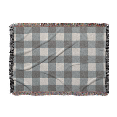 Buffalo Plaid Light Grey in Large (80" x 60") Size