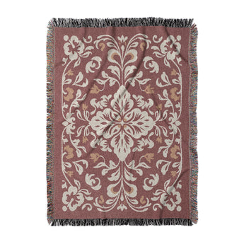 Annette Red & Ivory in Large (80" x 60") Size
