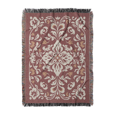 Annette Red & Ivory in Large (80" x 60") Size