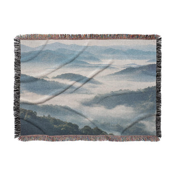 Blue Ridge Mountains Woven Throw Blanket