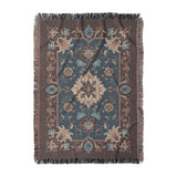 Miriam Dark Teal & Brown in Large (80" x 60") Size