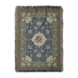 Miriam Navy & Olive Green in Large (80" x 60") Size