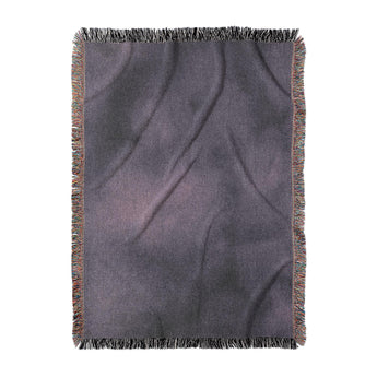 Andromeda Watercolor Purple & Blue Woven Throw Blanket