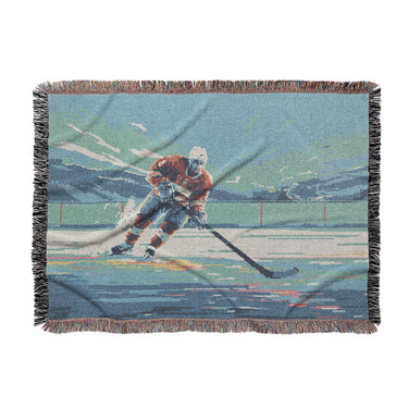 8 Bit Pond Hockey in Large (80" x 60") Size