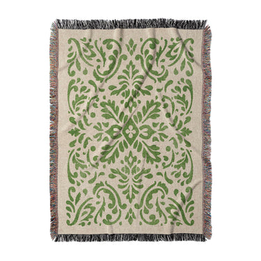 Floranna Ivory & Green in Large (80" x 60") Size