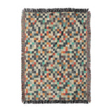Pixel Mosaic Multicolor Earthtone in Large (80" x 60") Size
