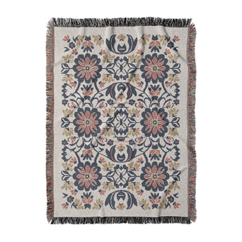 Georgiana Navy & Red in Large (80" x 60") Size