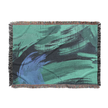 Tethys Navy & Seafoam in Large (80" x 60") Size