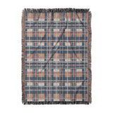 MacPherson Plaid Navy & Gold in Large (80" x 60") Size