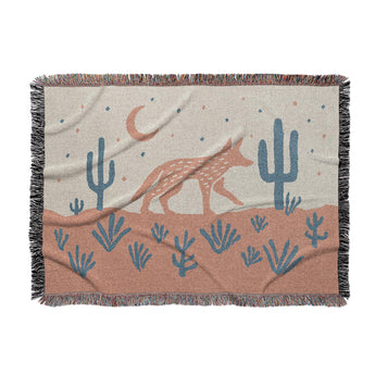 Desert Coyote Denim Blue & Terracotta in Large (80" x 60") Size