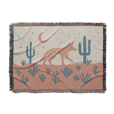 Desert Coyote Denim Blue & Terracotta in Large (80" x 60") Size