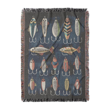 Fishing Lures in Large (80" x 60") Size