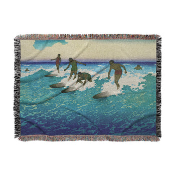 Surfers Sharing Waves by Charles Bartlett in Large (80" x 60") Size