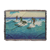 Surfers Sharing Waves by Charles Bartlett in Large (80" x 60") Size