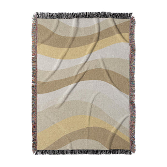 Sinuous Ivory Monochrome in Large (80" x 60") Size