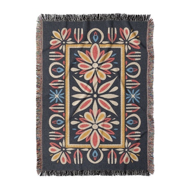Jasmina Navy Multicolor in Large (80" x 60") Size