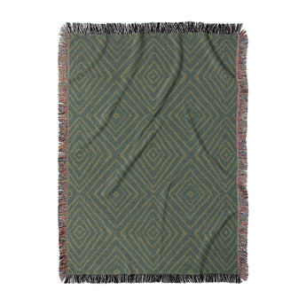 Terlingua Jade & Pyrite Woven Throw Blanket