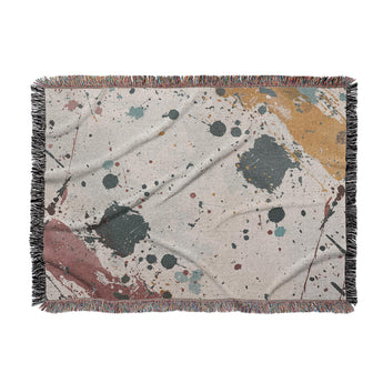Colin Paint Splatter Multicolor Woven Throw Blanket
