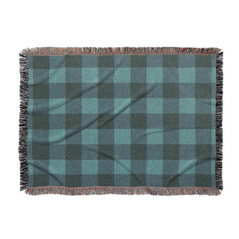 Buffalo Plaid Deep Teal in Large (80" x 60") Size