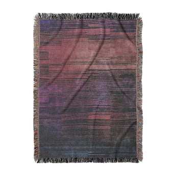 Astrid Plum Woven Throw Blanket