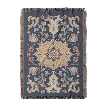 Baldwin Navy & Red in Large (80" x 60") Size