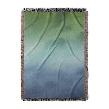 Micah Watercolor Blue & Green in Large (80" x 60") Size