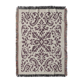 Floranna Ivory & Wine in Large (80" x 60") Size