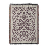 Floranna Ivory & Wine in Large (80" x 60") Size