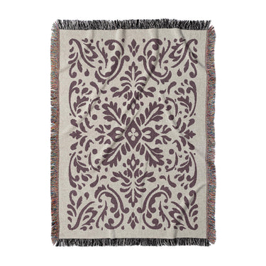 Floranna Ivory & Wine in Large (80" x 60") Size