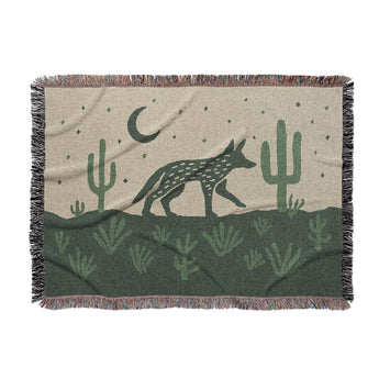 Desert Coyote Forest & Moss Green in Large (80" x 60") Size