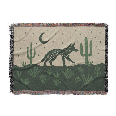 Desert Coyote Forest & Moss Green in Large (80" x 60") Size