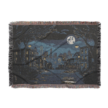 8 Bit Uptown Twilight Skyline in Large (80" x 60") Size